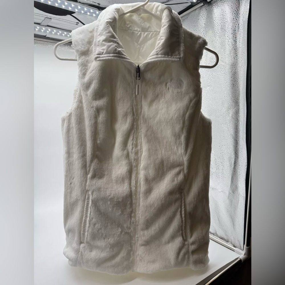 The North Face Reversible Sleeveless Puffer Vest Jacket | Faux Fur | Womens Sz M